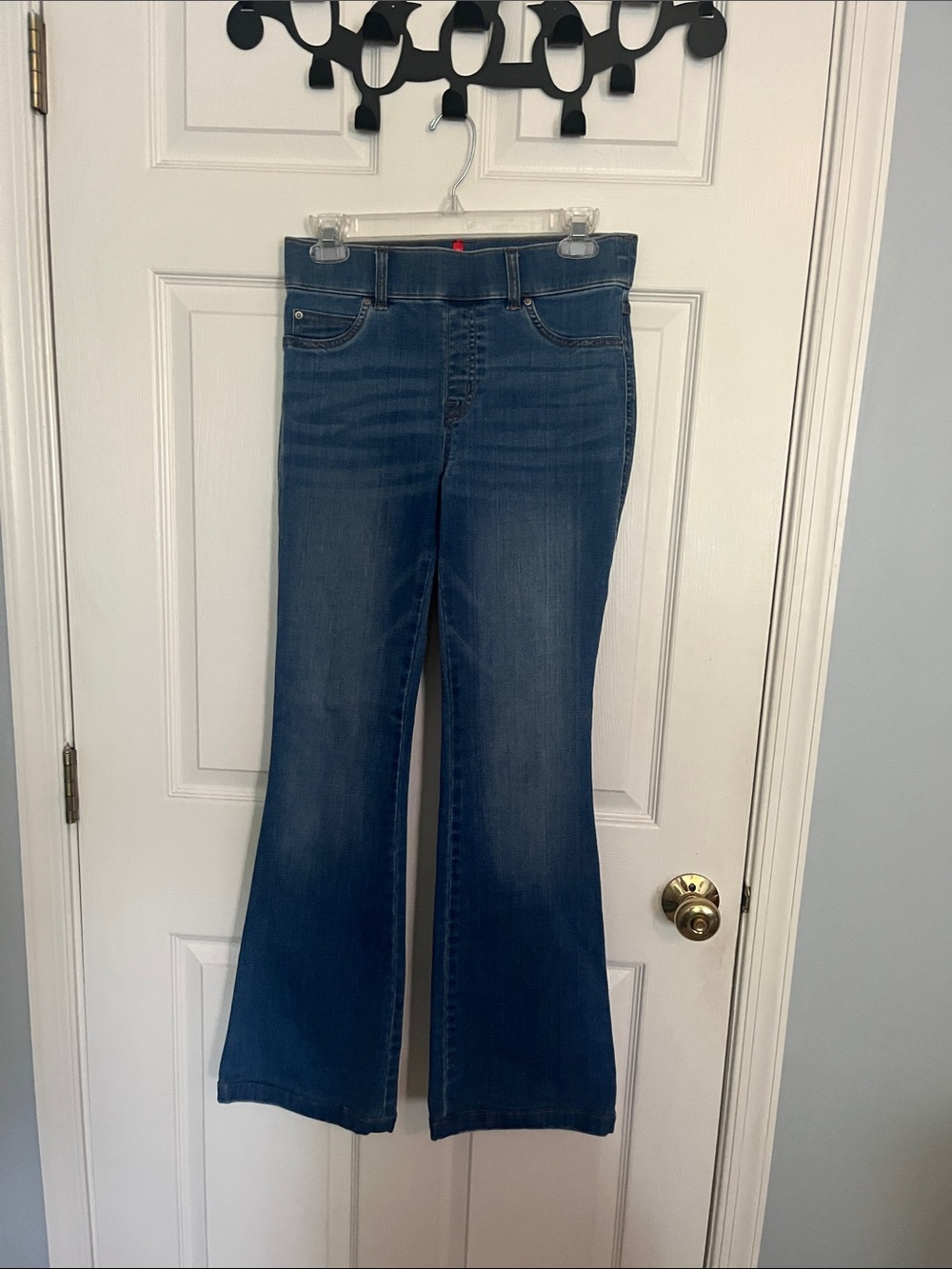 SPANX Women's Dark Blue Flared Denim Jeans